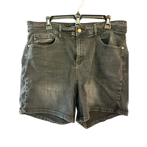 Judy Blue Pants - Judy Blue Denim Shorts Womens 3XL Black Excellent JB15003BK-PL Stretch Jean
